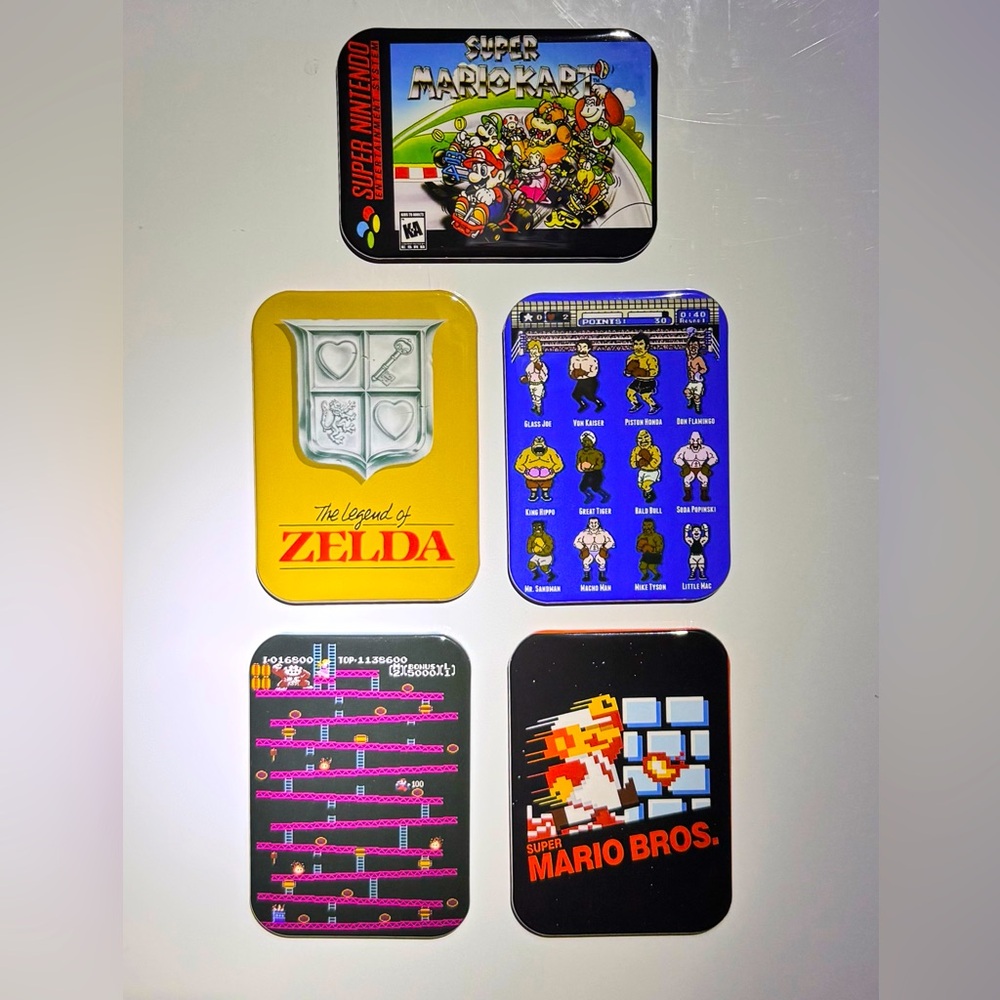 Retro Video Games Fridge Magnets Super Mario Donkey Kong Legend of Zelda